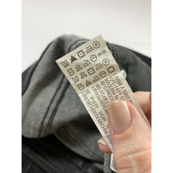 Zara Basic Coated Jeans Black Size 6 Skinny Leg Mid Rise Ankle Zippers Jeggings - Picture 13 of 16